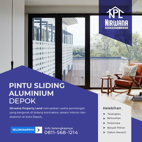 Pintu Sliding Aluminium Depok