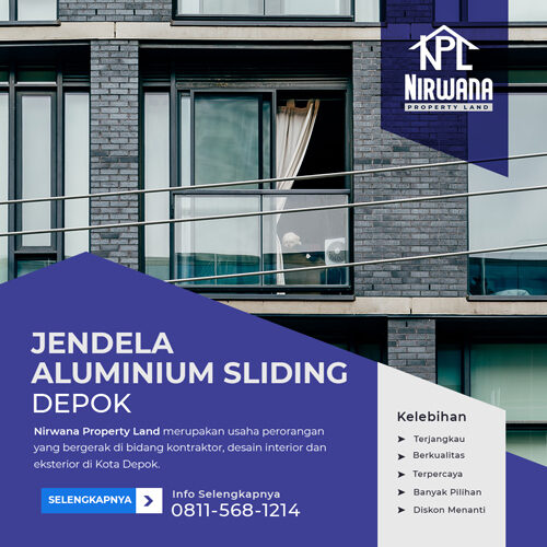 Jendela Aluminium Sliding Depok