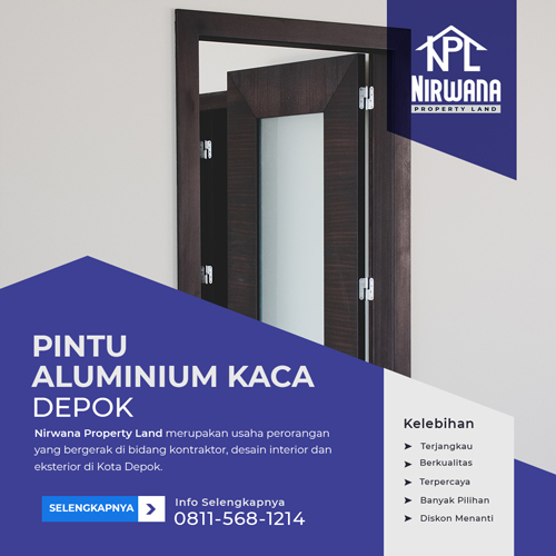 Pintu Aluminium Kaca Depok