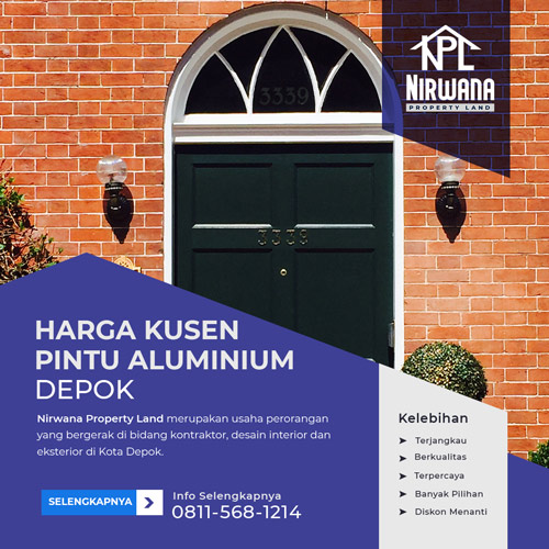 Harga Kusen Pintu Aluminium Depok
