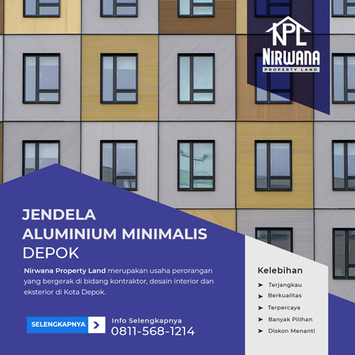 Jendela Aluminium Minimalis Depok